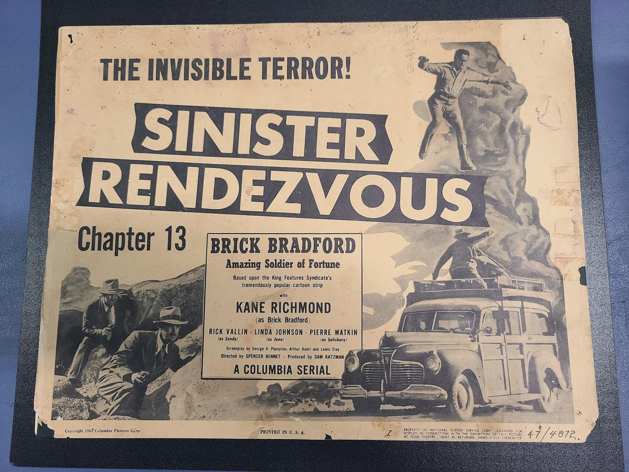Brick Bradford 1947 Serial Lobby Cards