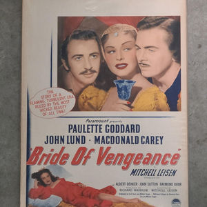 Bride Of Vengeance 1949 Window Cards