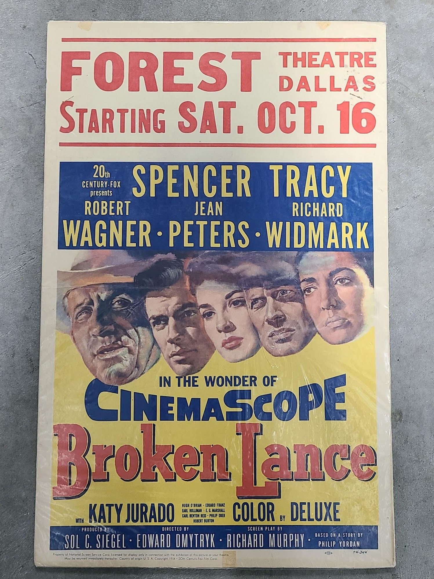 Broken Lance 1954 Window Cards