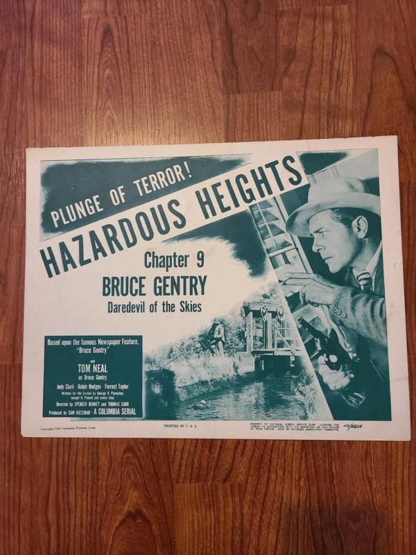 Bruce Gentry 1949 Serial Lobby Cards