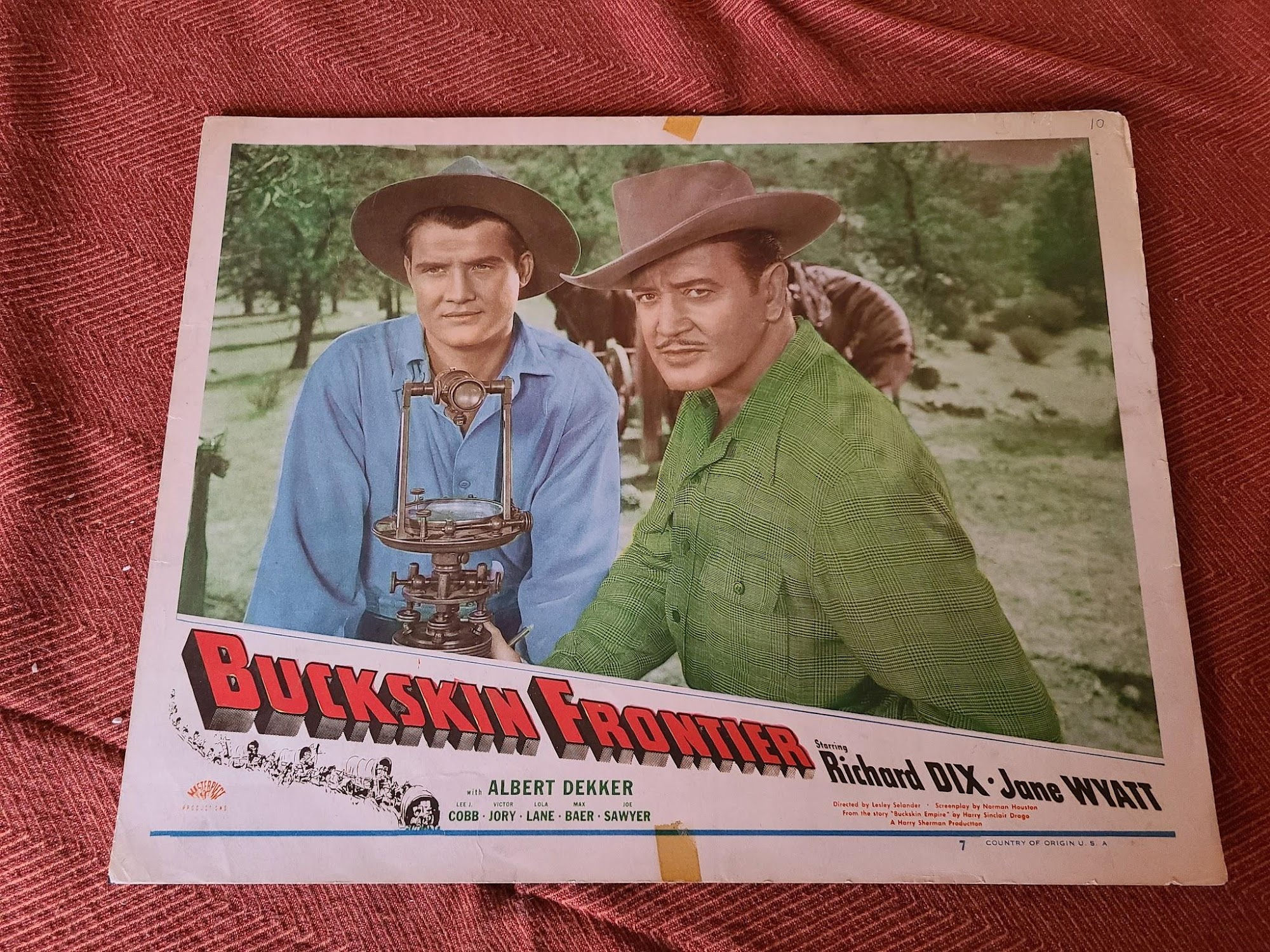 Buckskin Frontier 1943 Western Lobby Cards