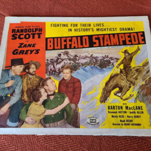 Buffalo Stampede 1933 Western Lobby Cards