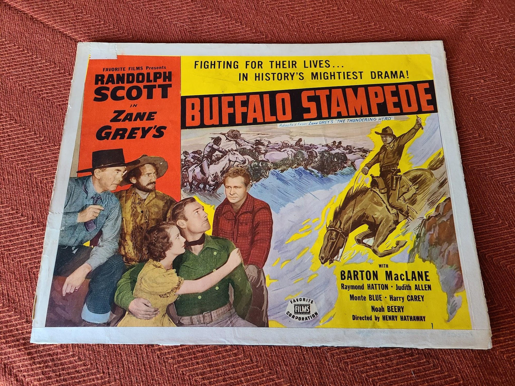 Buffalo Stampede 1933 Western Lobby Cards