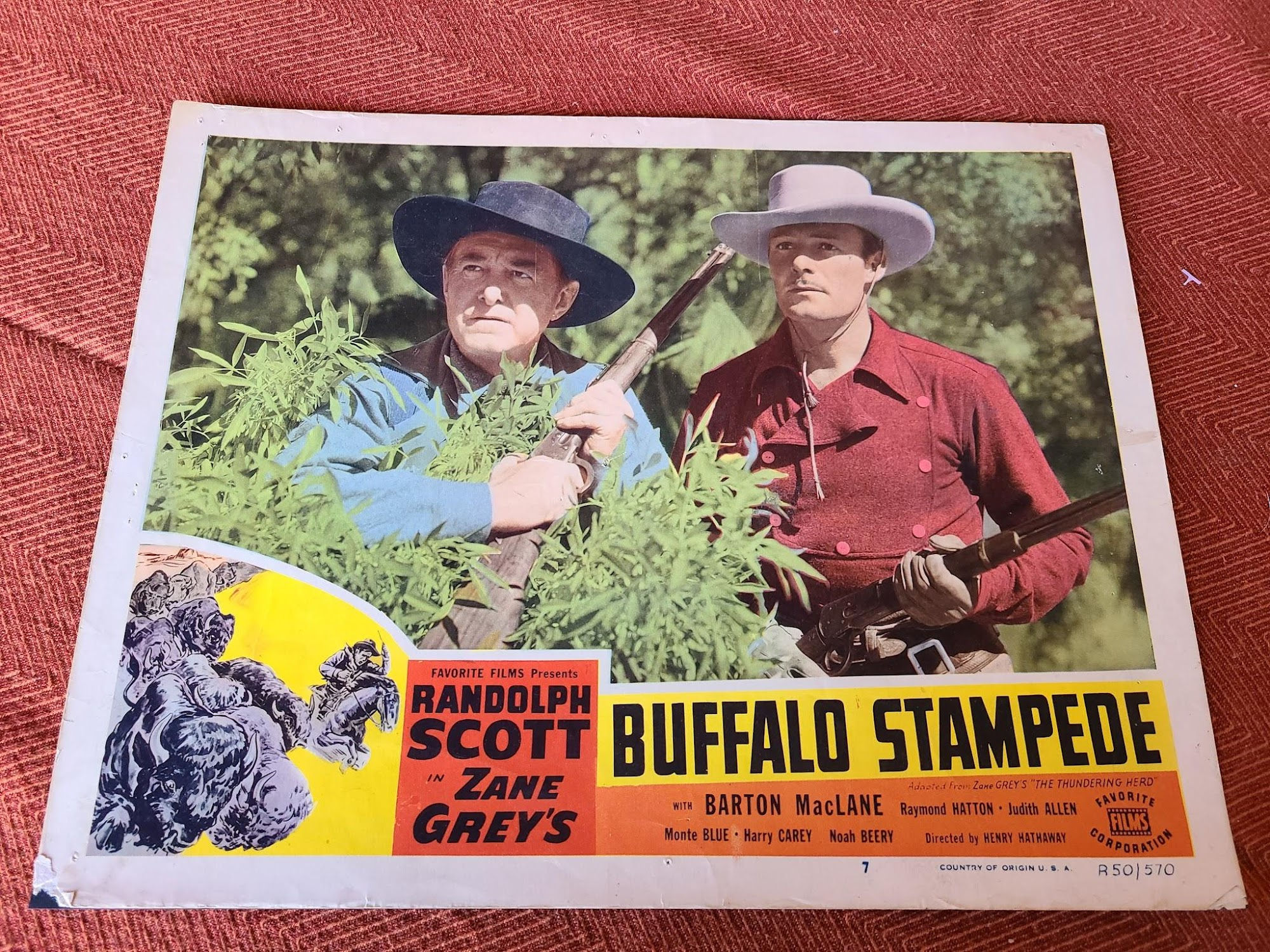 Buffalo Stampede 1933 Western Lobby Cards