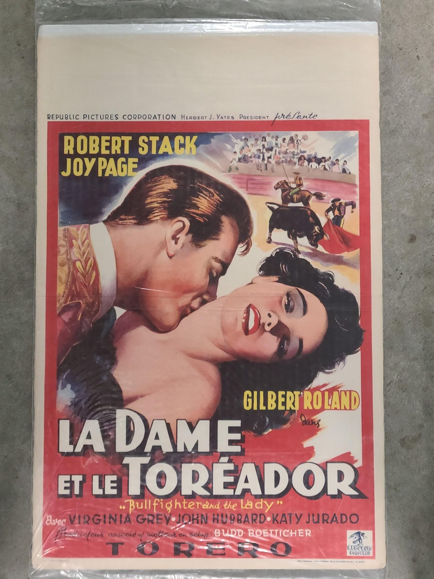 Bullfighter And The Lady 1951 Belgium
