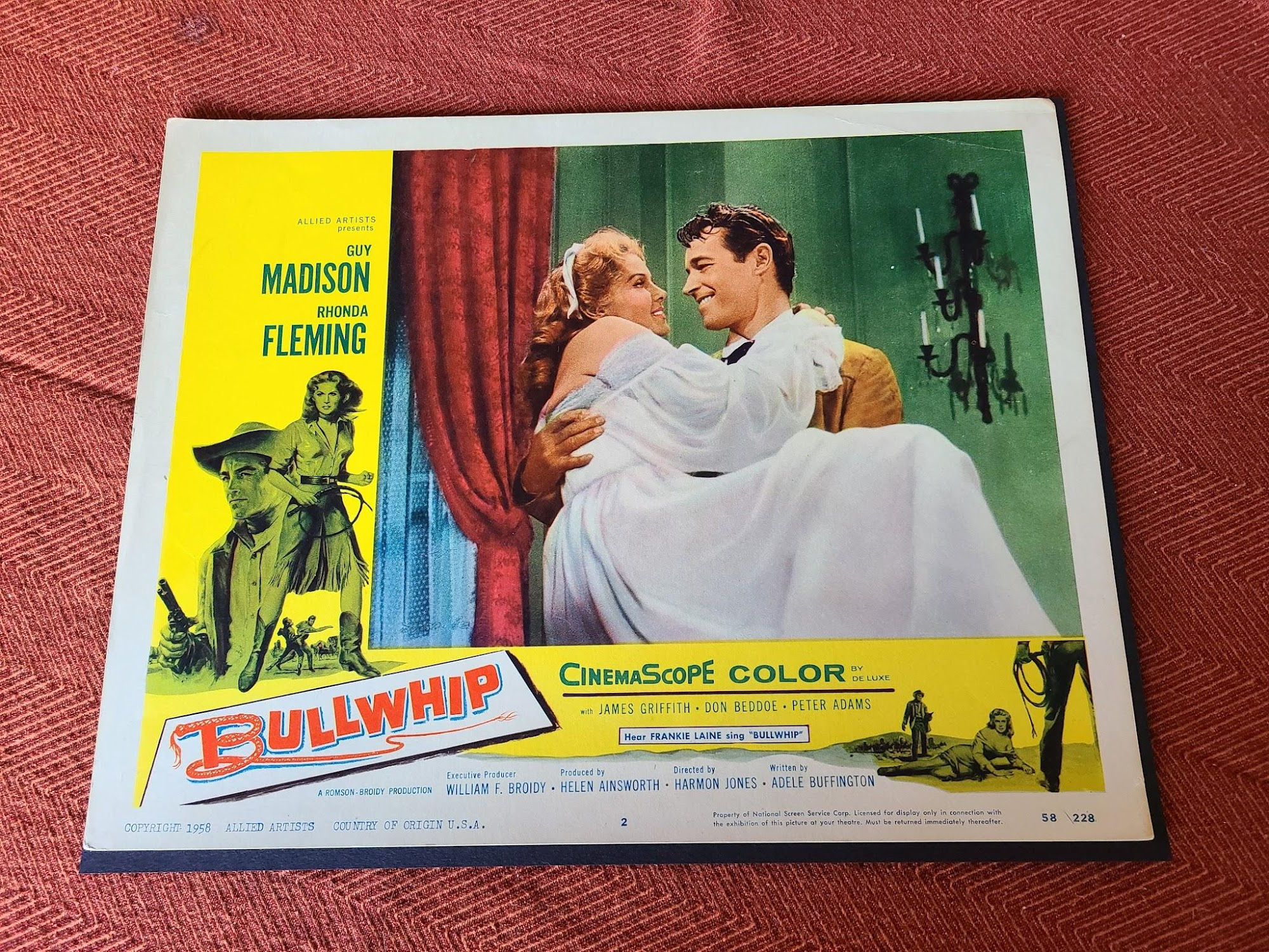 Bullwhip 1958 Western Lobby Cards