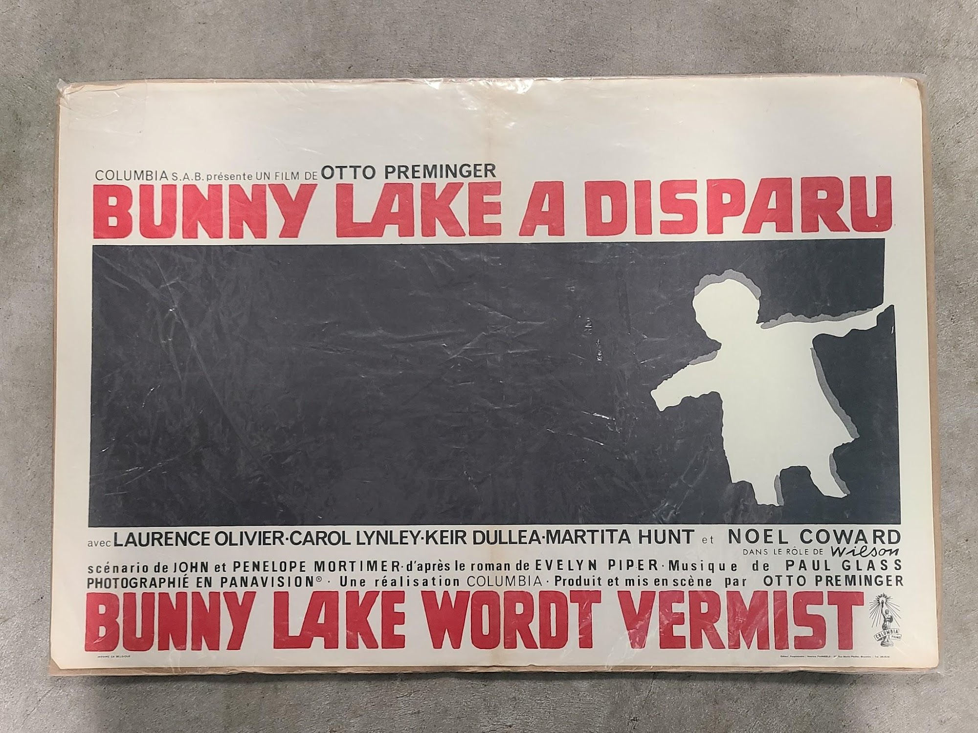 Bunny Lake Is Missing 1965 Belgium