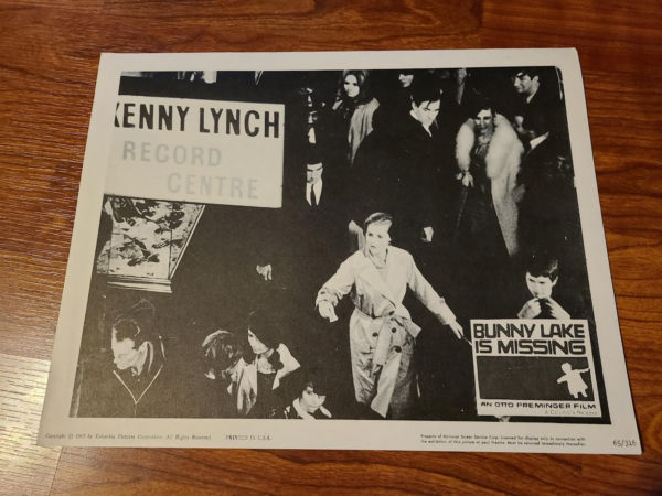 Bunny Lake Is Missing 1965 General Lobby Cards