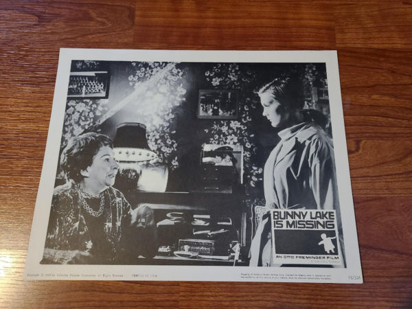 Bunny Lake Is Missing 1965 General Lobby Cards