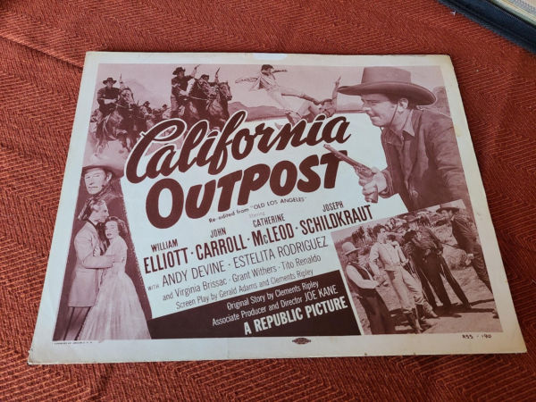 California Outpost 1948 Western Lobby Cards