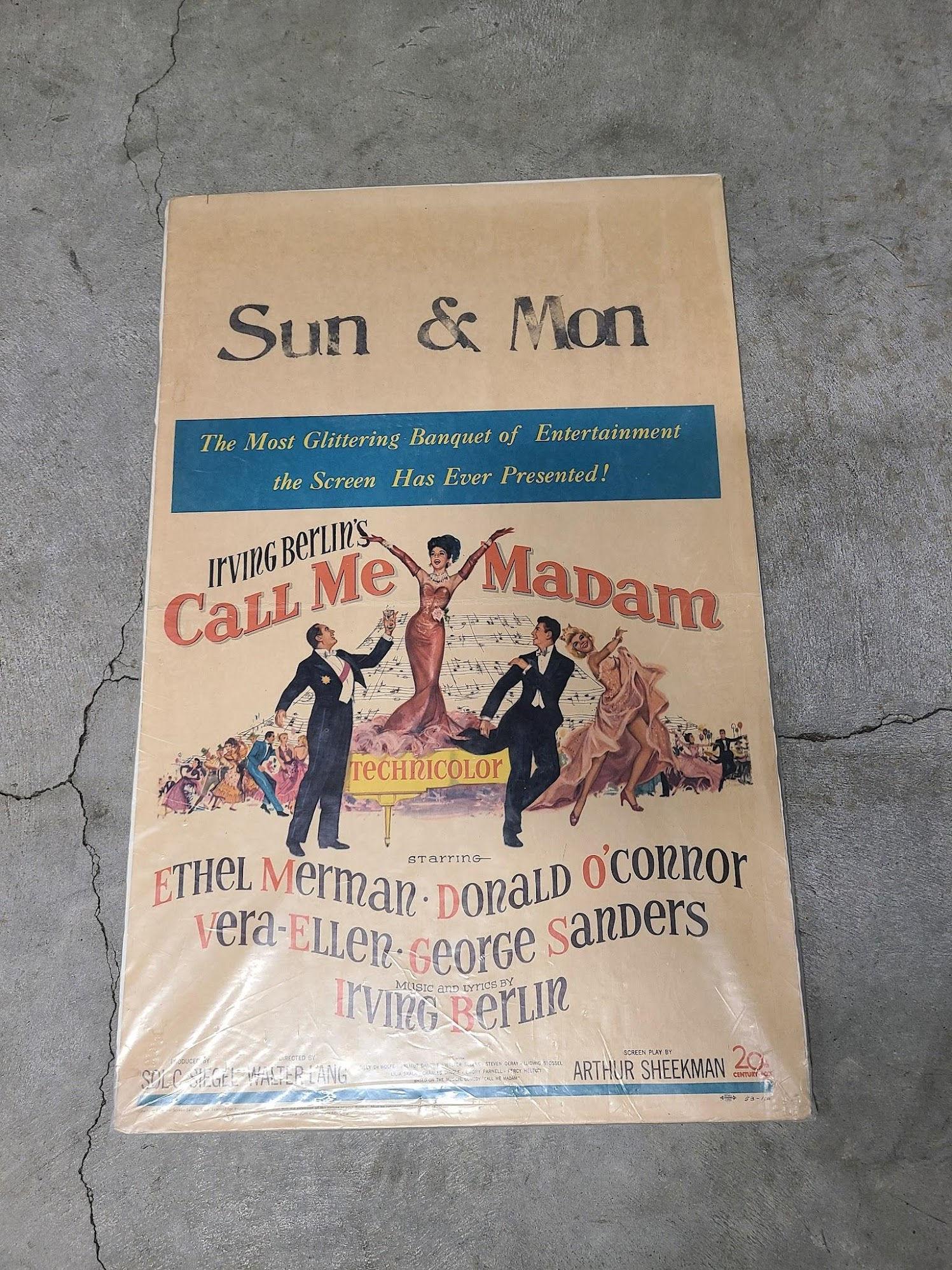 Call Me Madam 1953 Window Cards