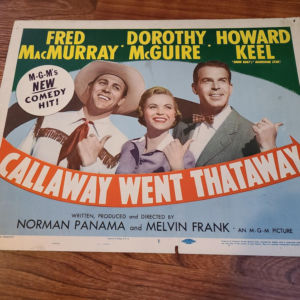 Callaway Went Thataway 1951 Title Cards