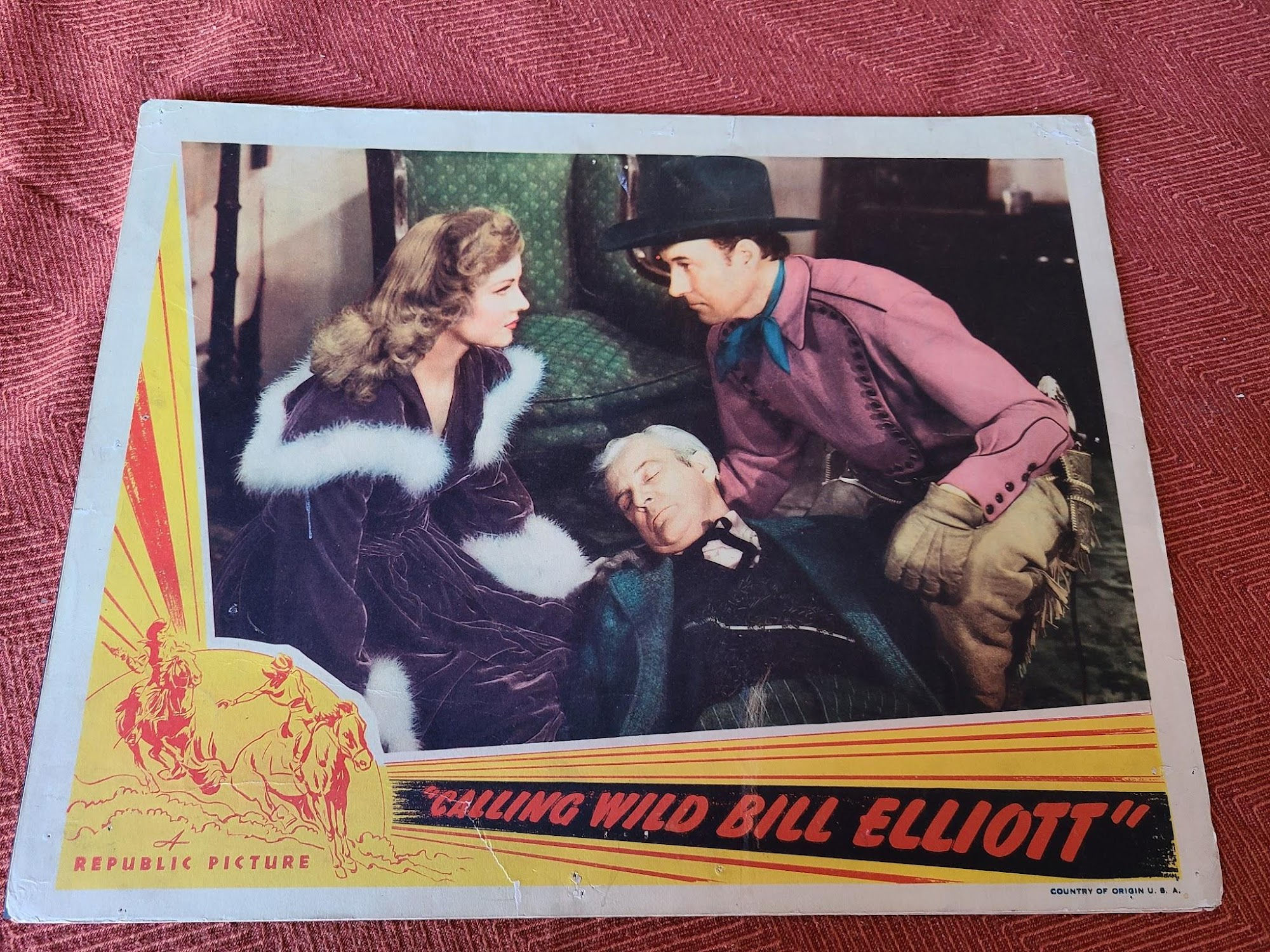 Calling Wild Bill Elliott 1943 Western Lobby Cards