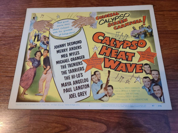 Calypso Heat Wave 1957 Title Cards