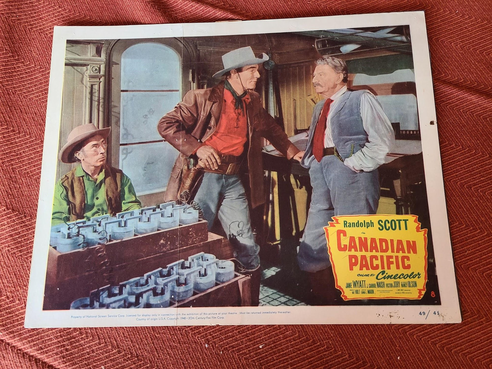 Canadian Pacific 1949 Western Lobby Cards