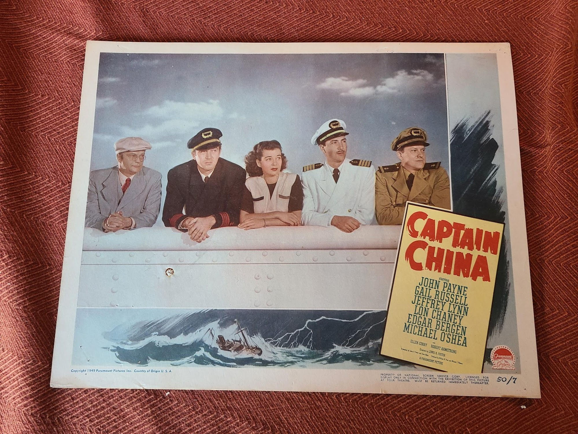 Captain China 1950 General Lobby Cards