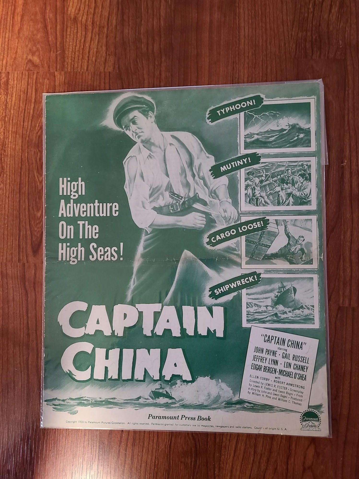 Captain China 1949 Press Books