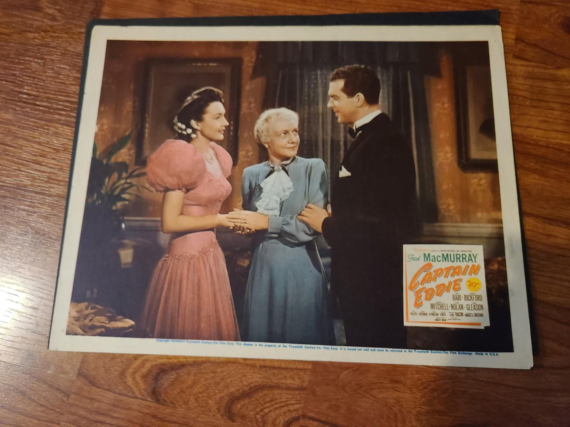 Captain Eddie 1945 Military/Aviation Lobby Cards