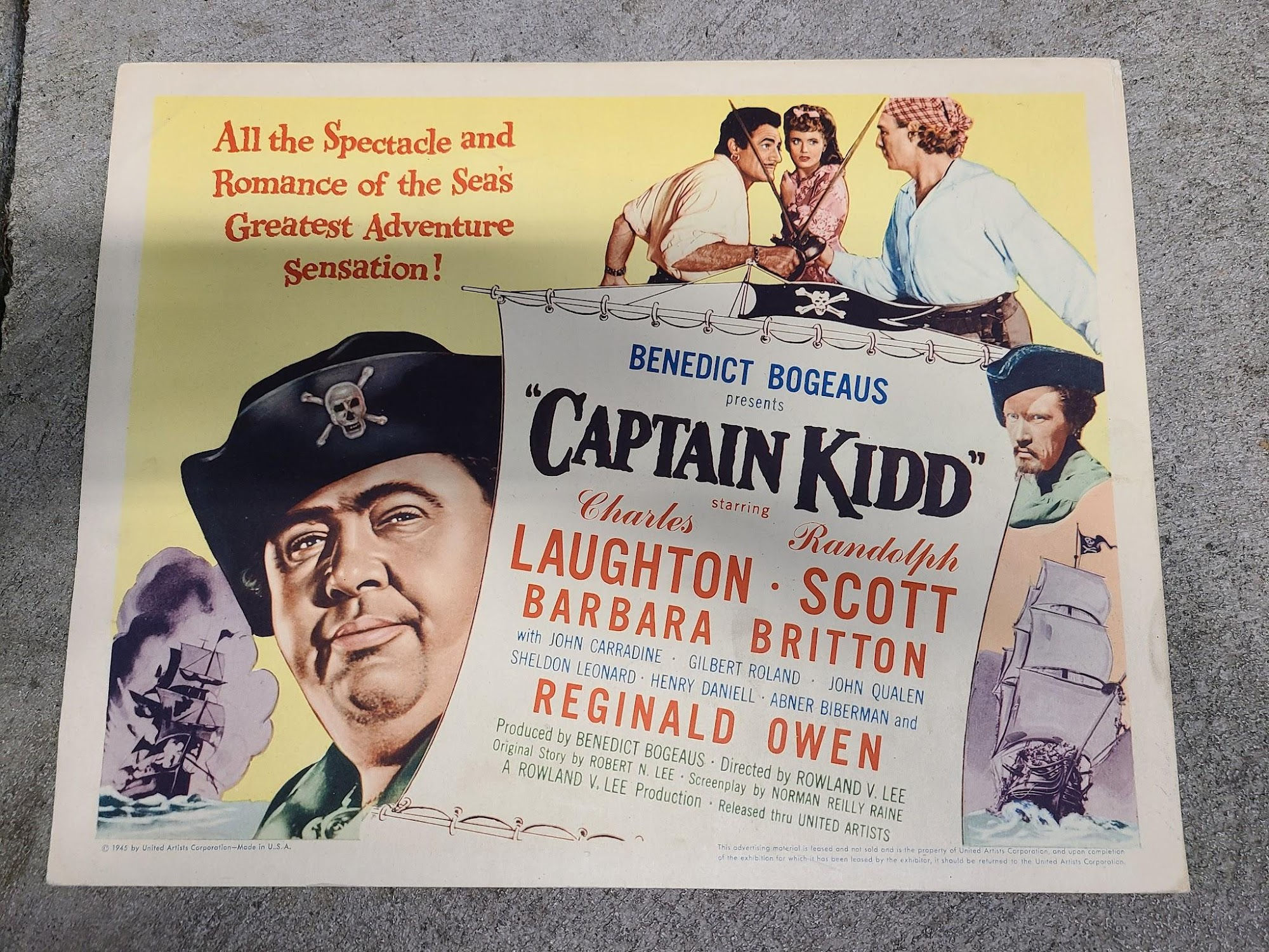 Captain Kidd 1945 Title Cards