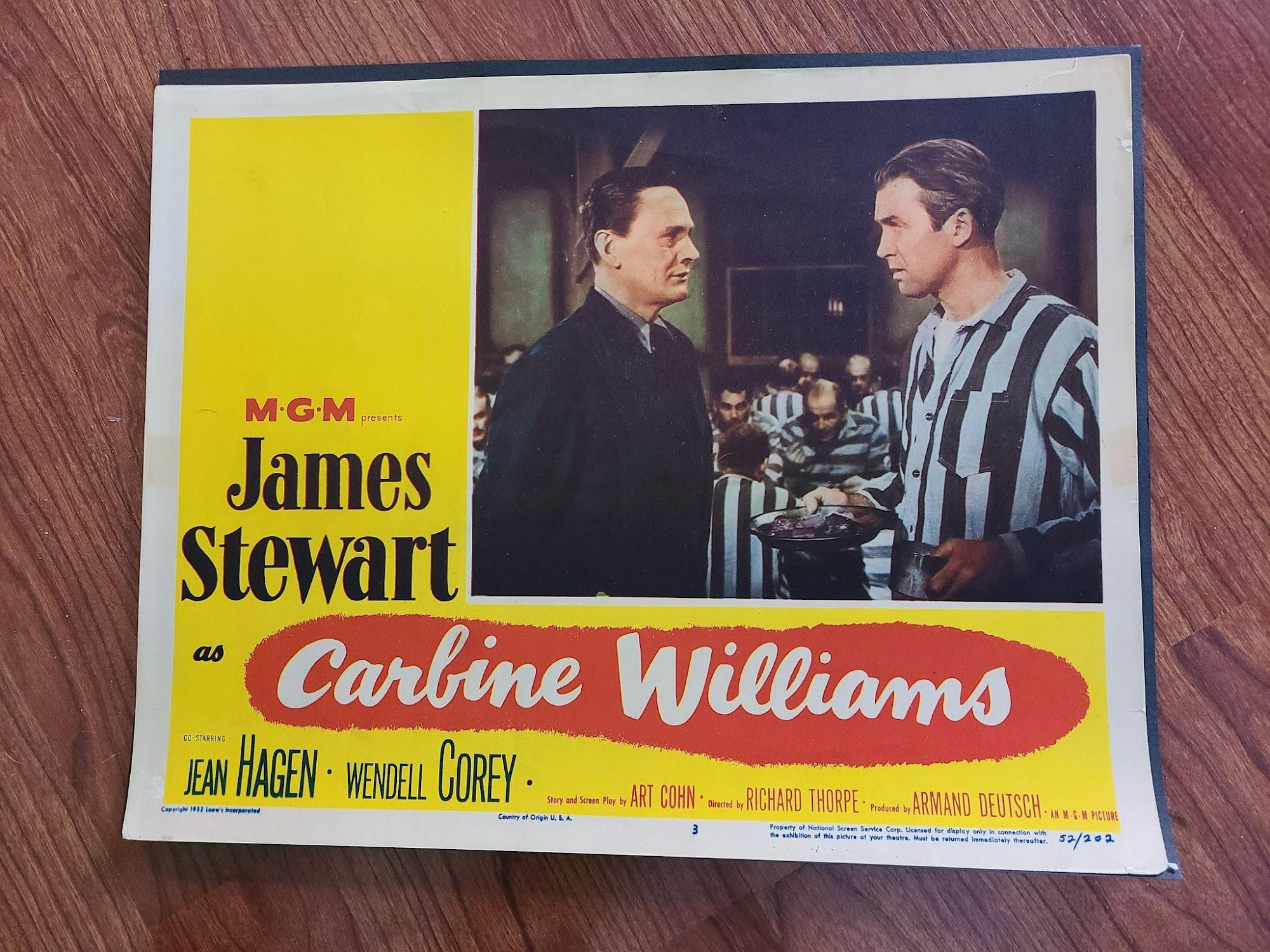 Carbine Williams 1952 General Lobby Cards
