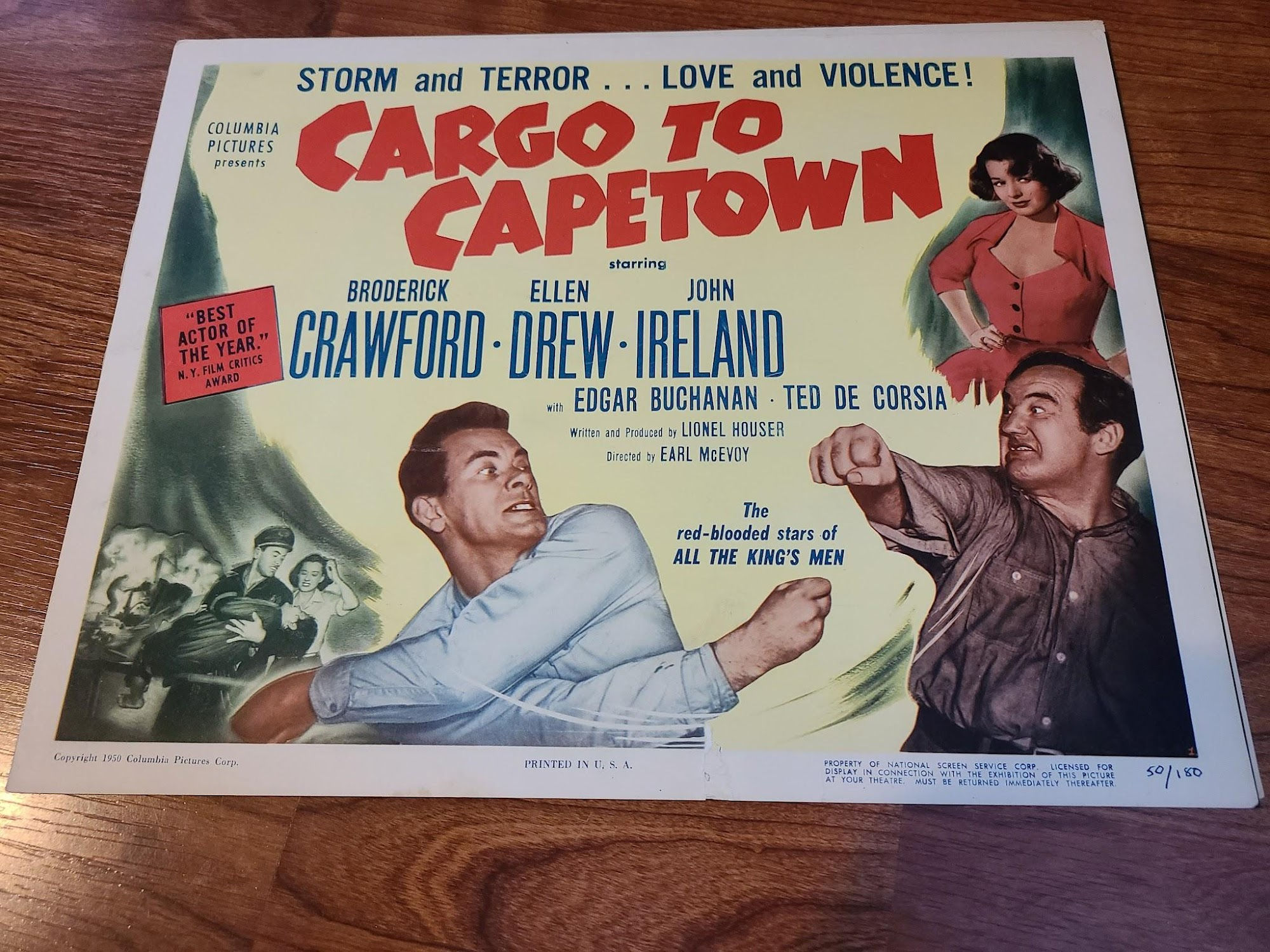 Cargo To Capetown 1950 Title Cards