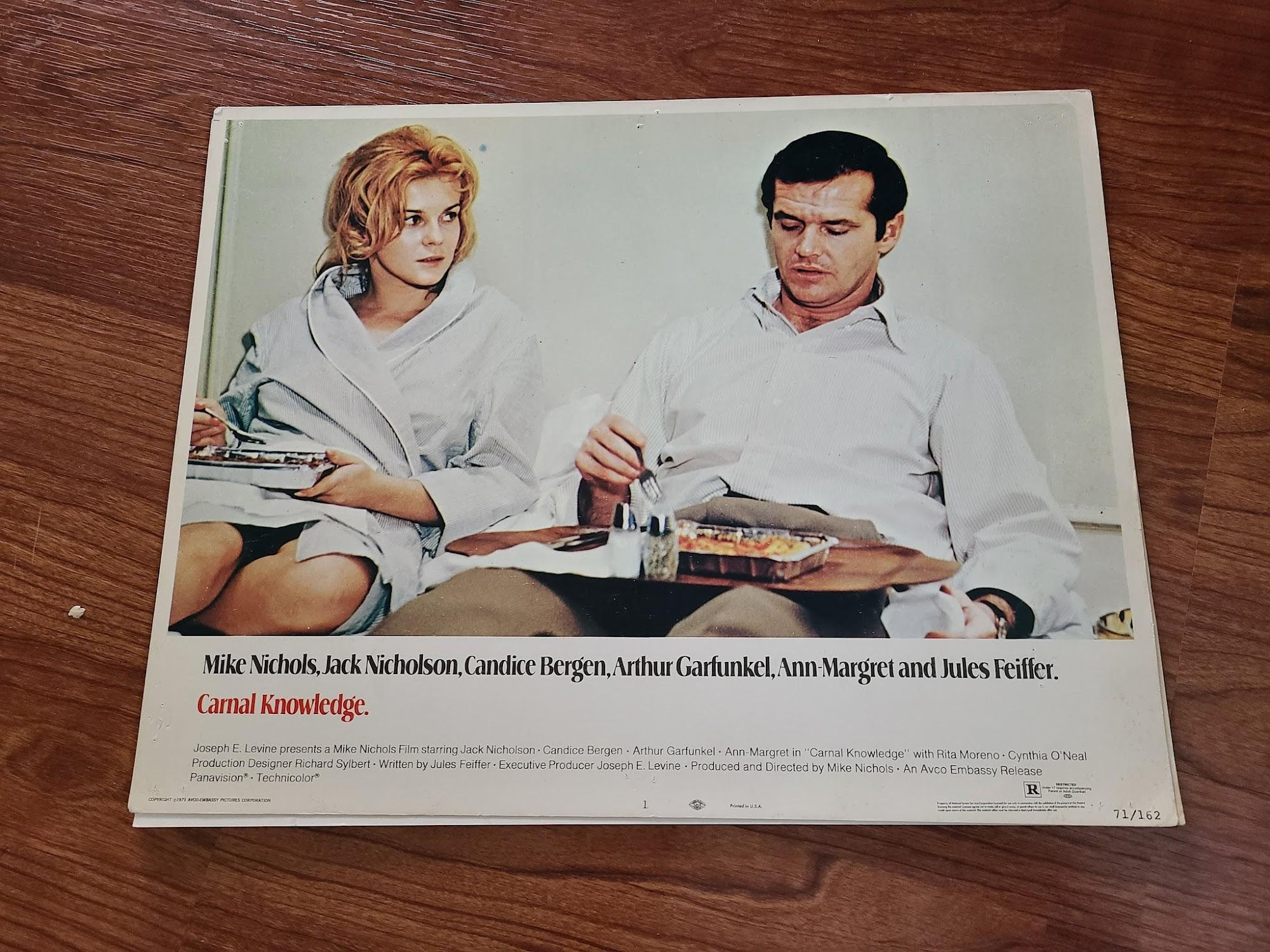 Carnal Knowledge 1971 General Lobby Cards
