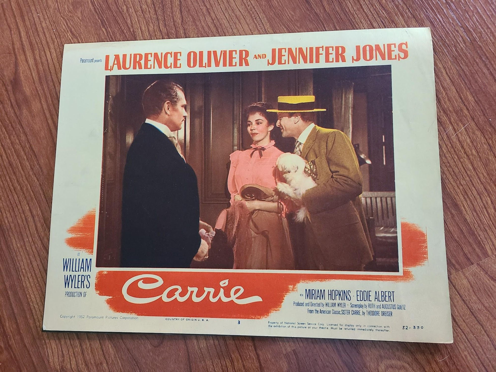 Carrie 1952 General Lobby Cards