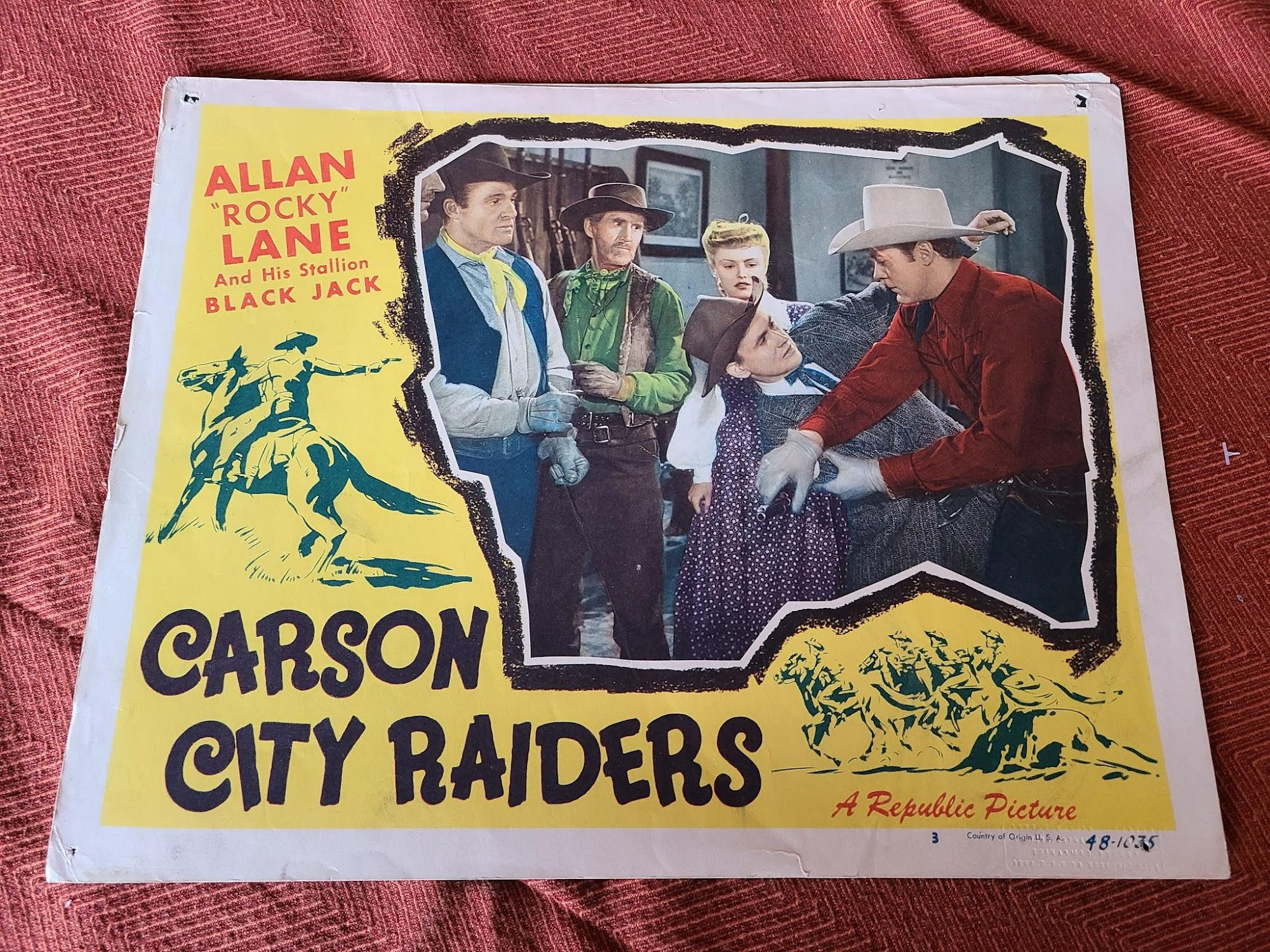 Carson City Raiders 1948 Western Lobby Cards