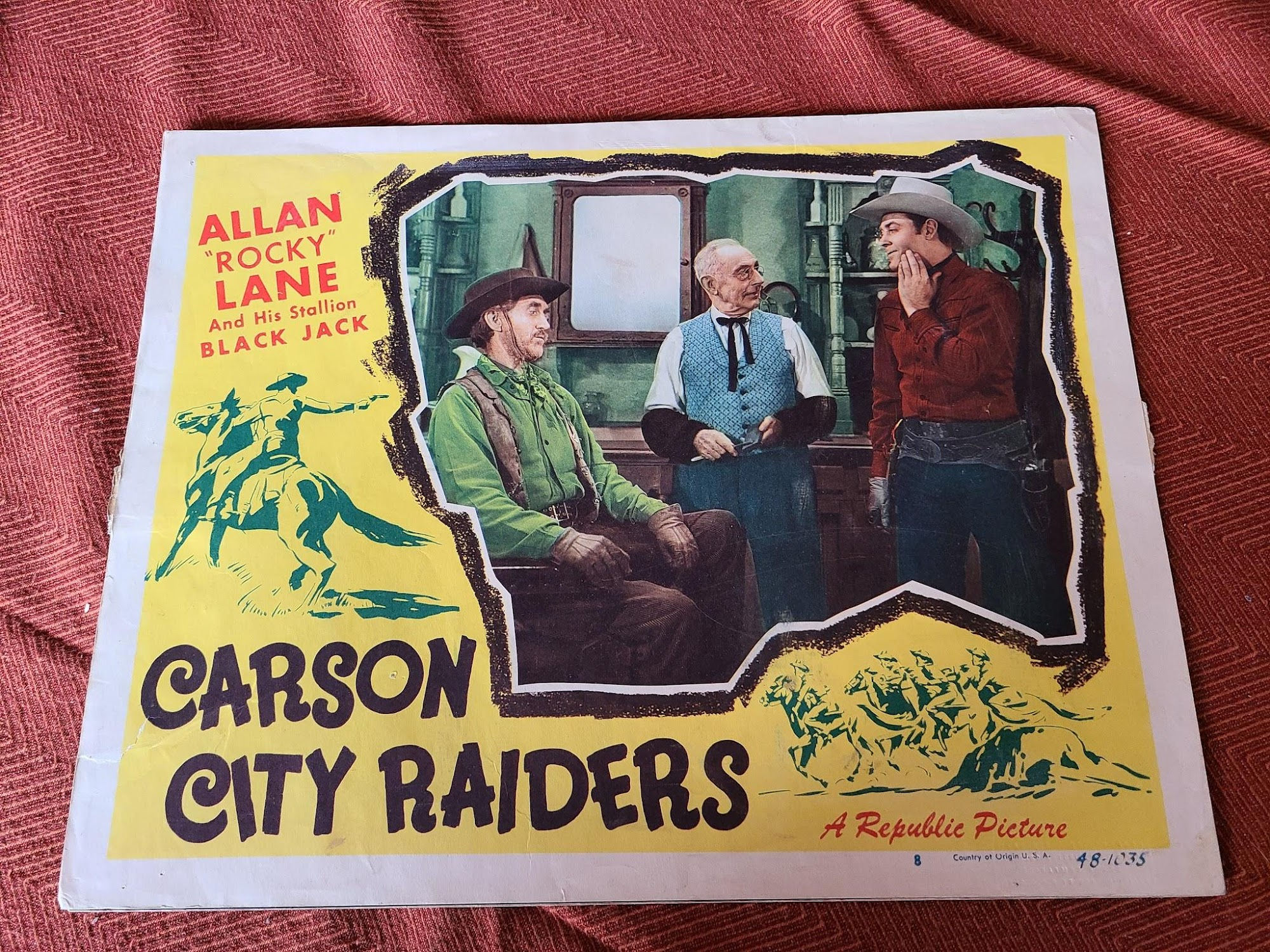 Carson City Raiders 1948 Western Lobby Cards
