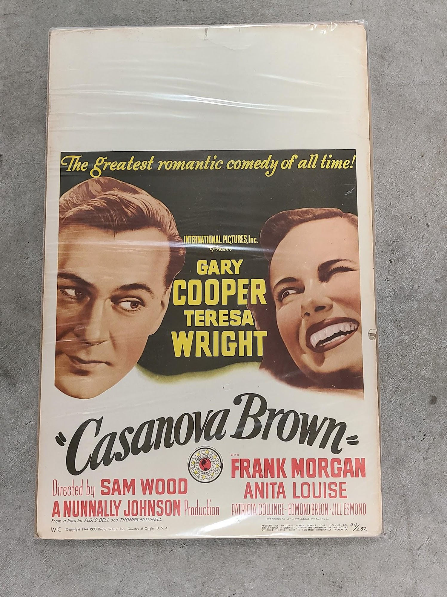 Casanova Brown 1944 Window Cards