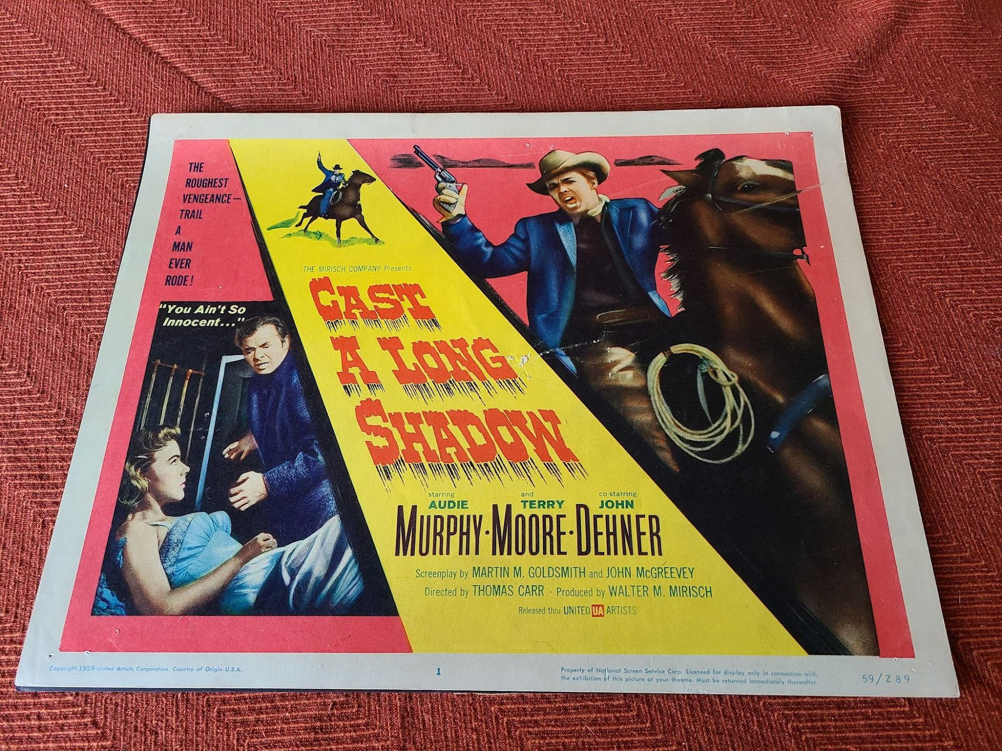 Cast A Long Shadow 1959 Western Lobby Cards