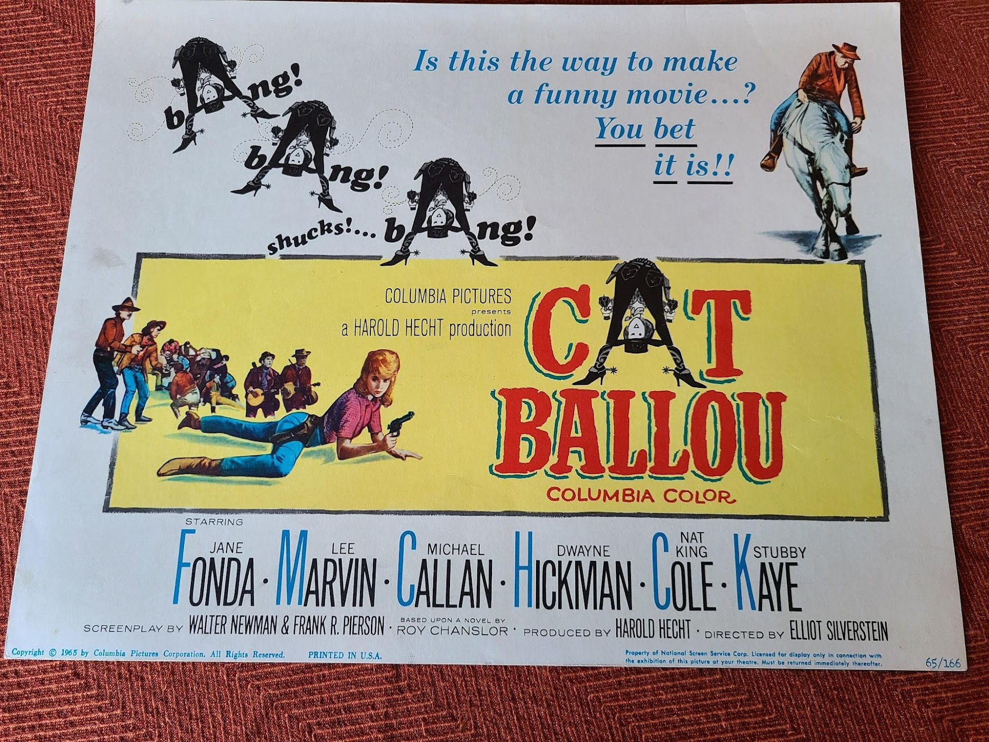Cat Ballou 1965 Western Lobby Cards