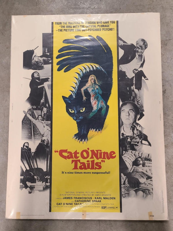 Cat O' Nine Tails 1970 UK/US 30x40