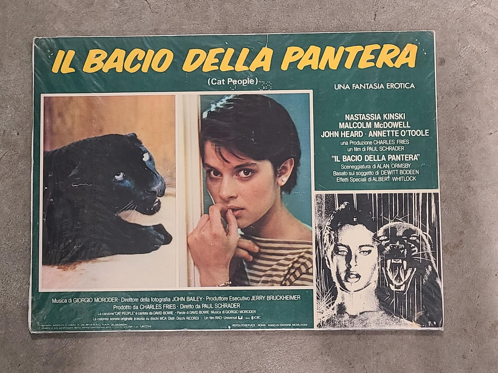 Cat People 1982 Italian Cards