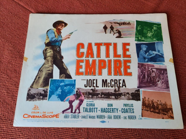 Cattle Empire 1958 Western Lobby Cards