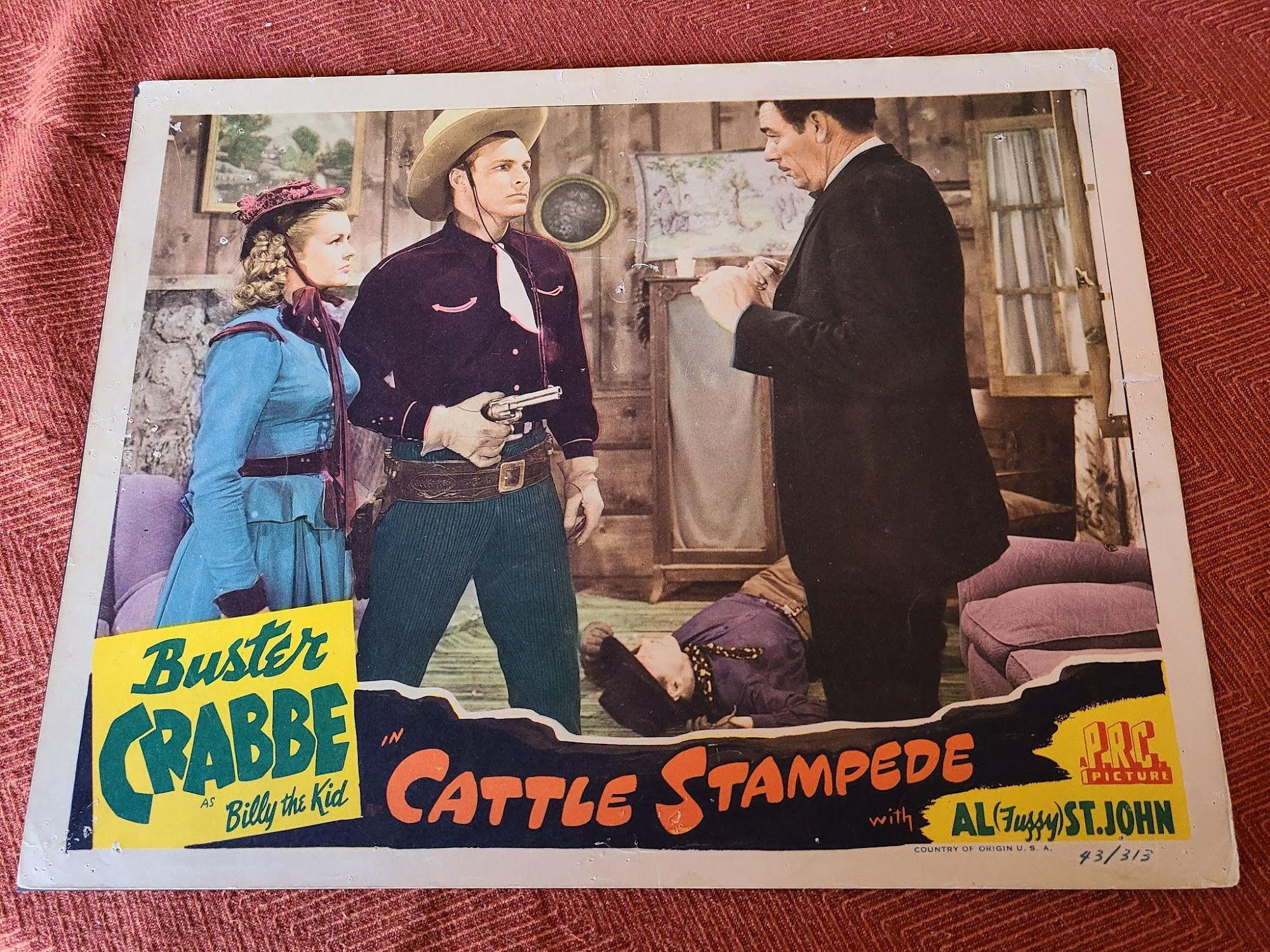 Cattle Stampede 1943 Western Lobby Cards