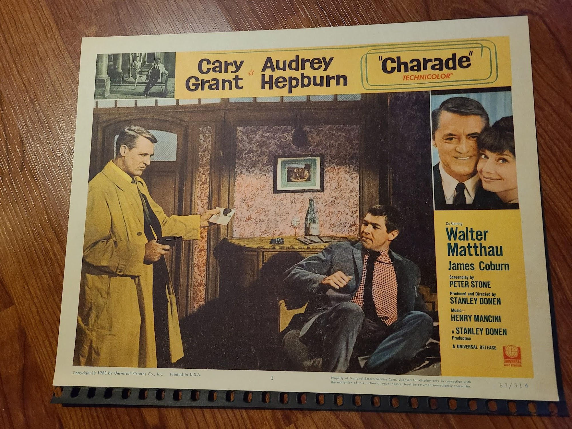 Charade 1963 General Lobby Cards