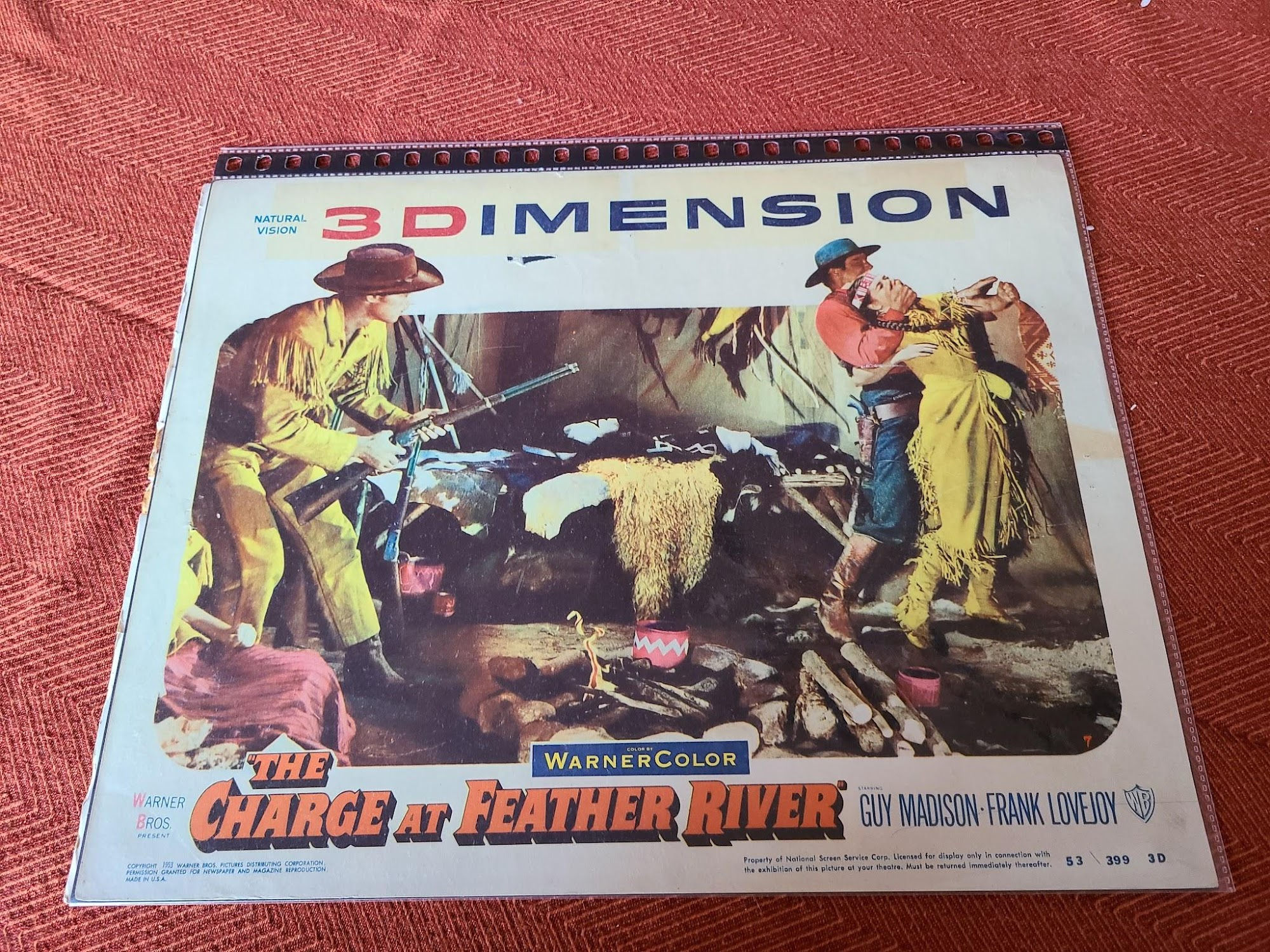 Charge At Feather River 1953 Western Lobby Cards