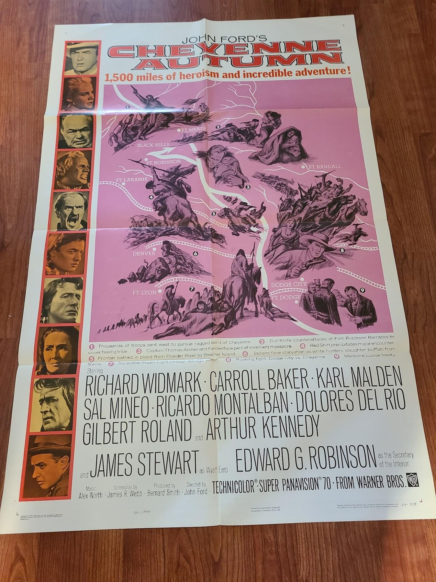Cheyenne Autumn 1964 1 Sheets/US