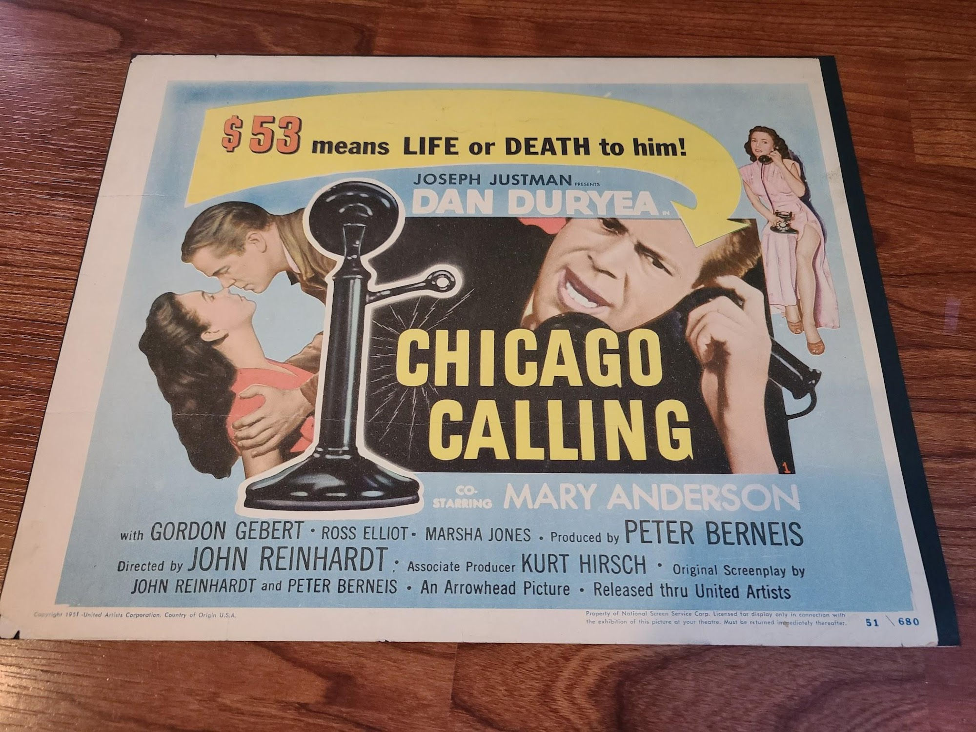 Chicago Calling 1951 Title Cards