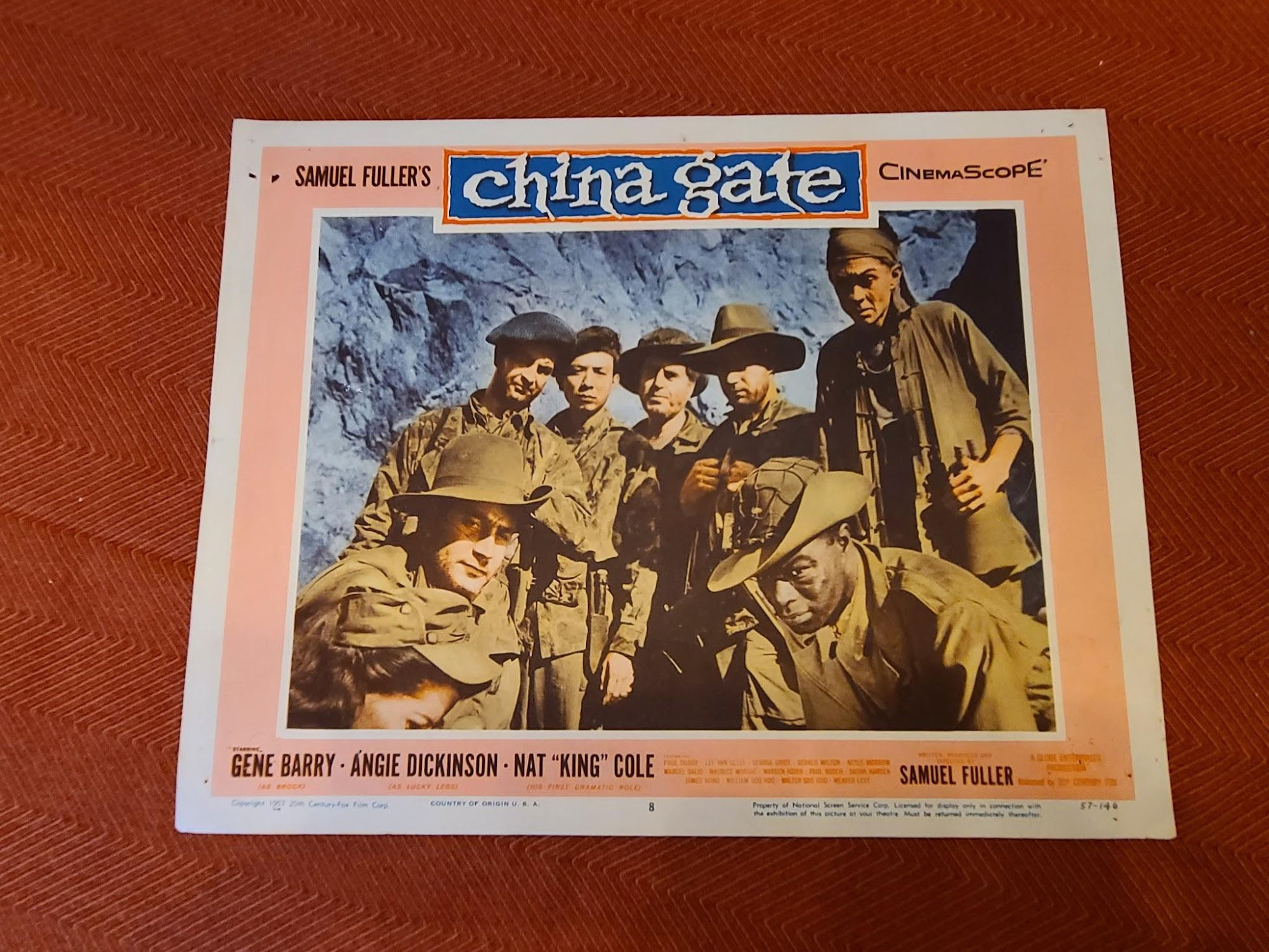 China Gate 1957 Military/Aviation Lobby Cards