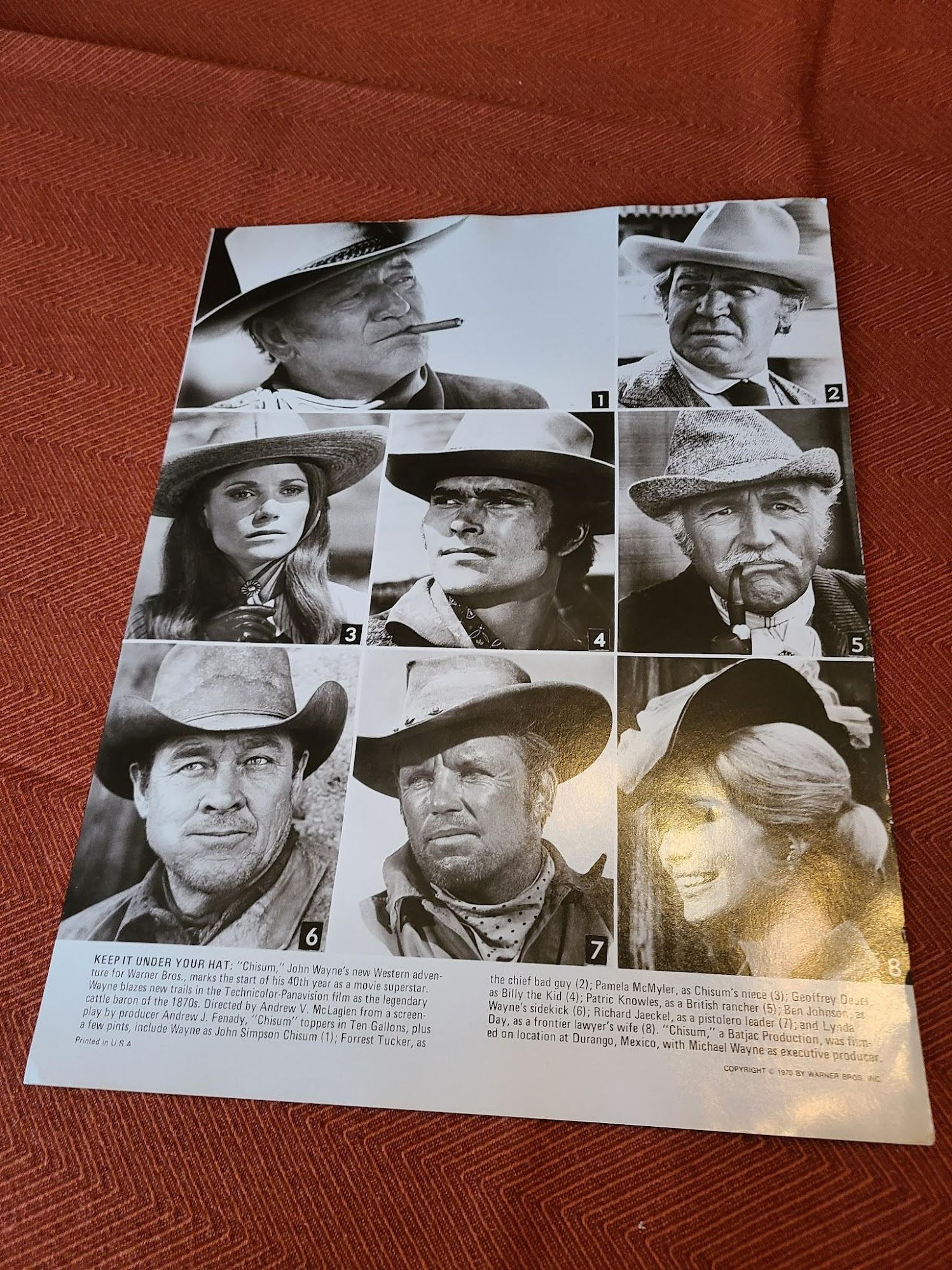 Chisum 1970 Western Lobby Cards