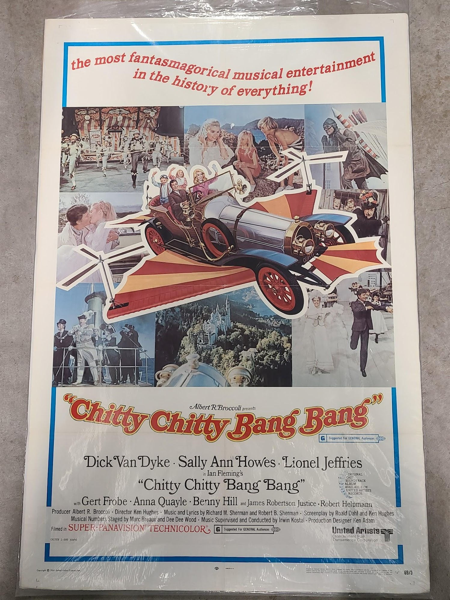 Chitty Chitty Bang Bang 1968 1 Sheets/US