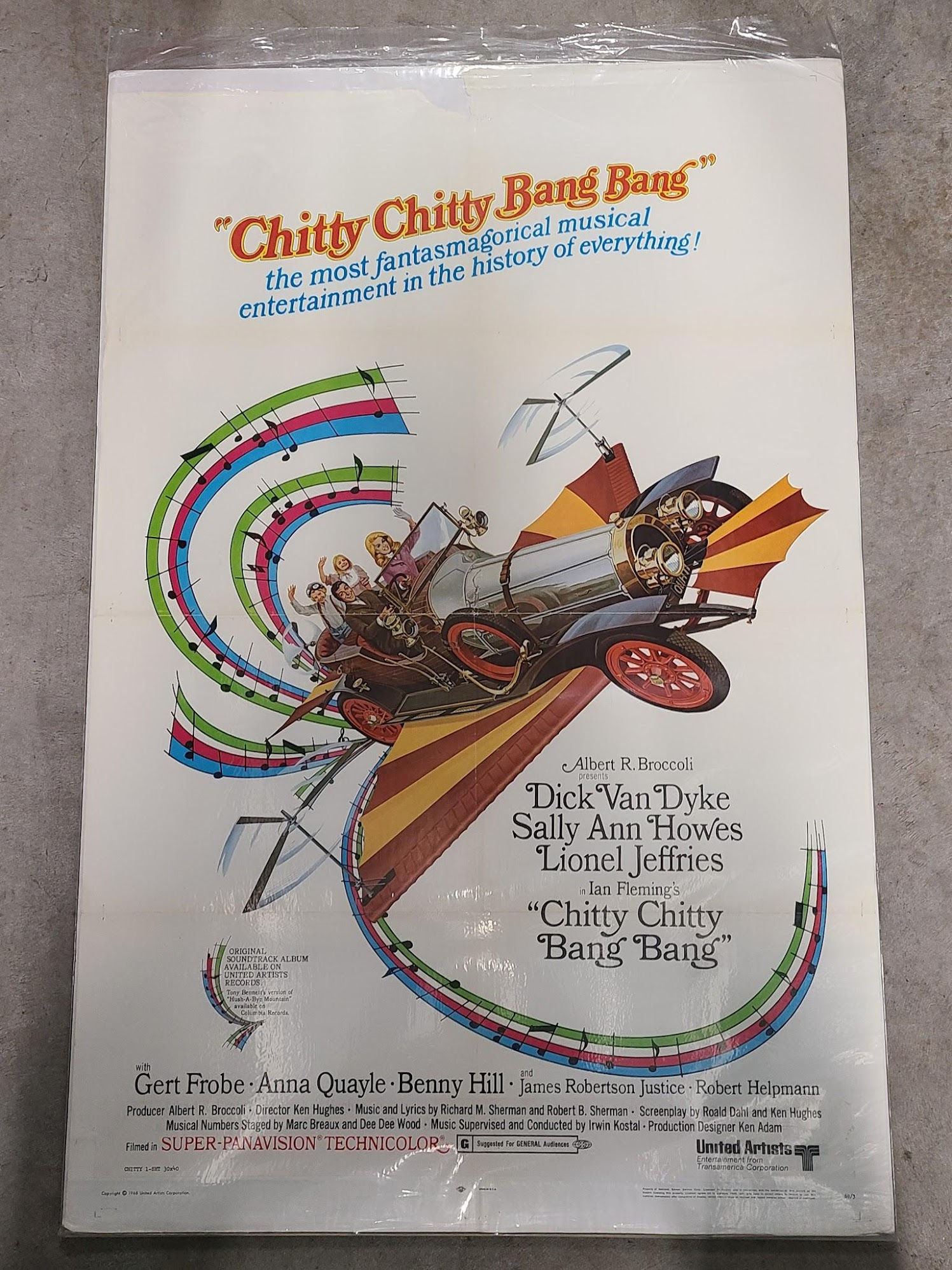 Chitty Chitty Bang Bang 1968 1 Sheets/US