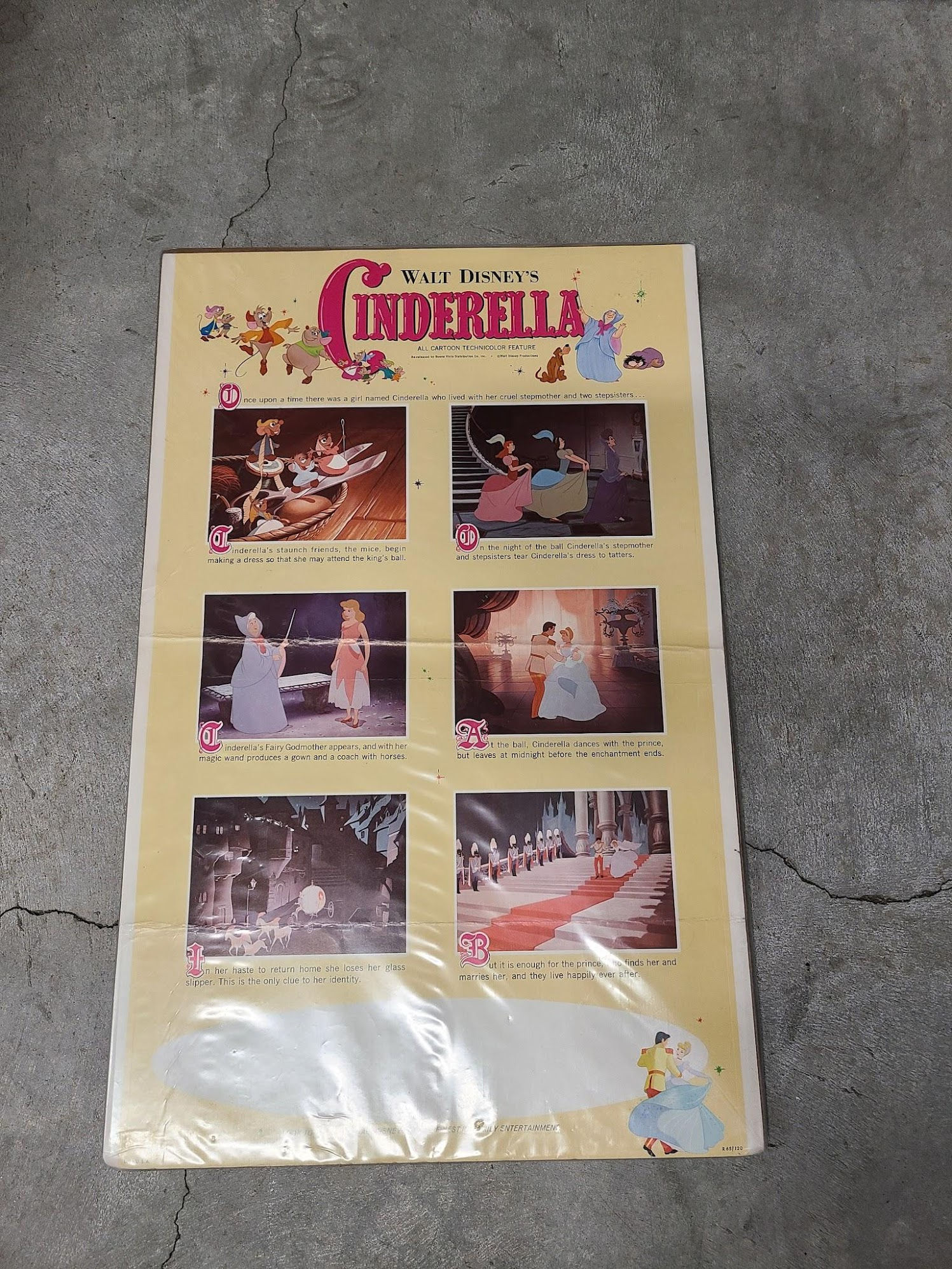 Cinderella 1950 Window Cards