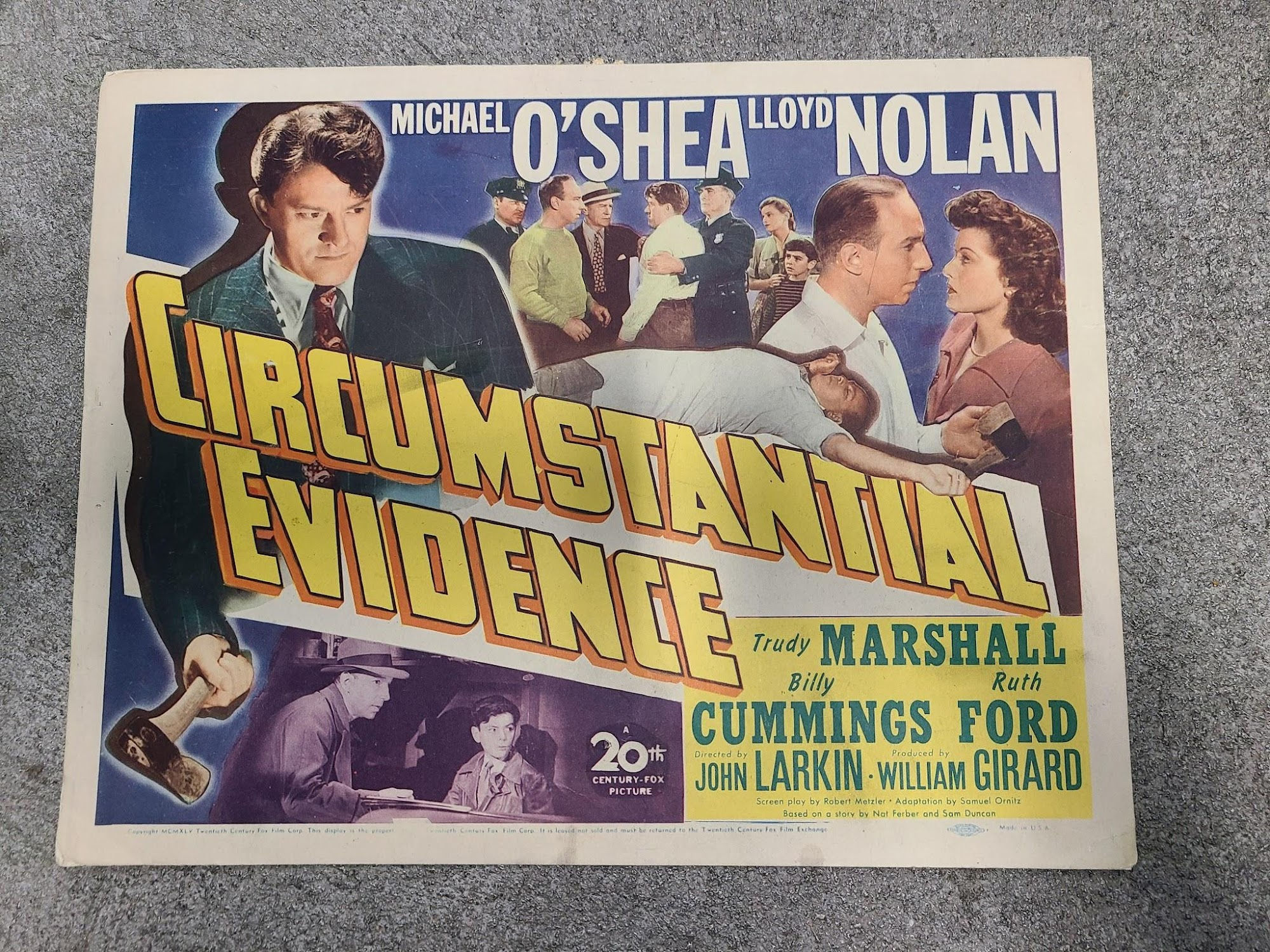 Circumstanial Evidence 1945 Title Cards