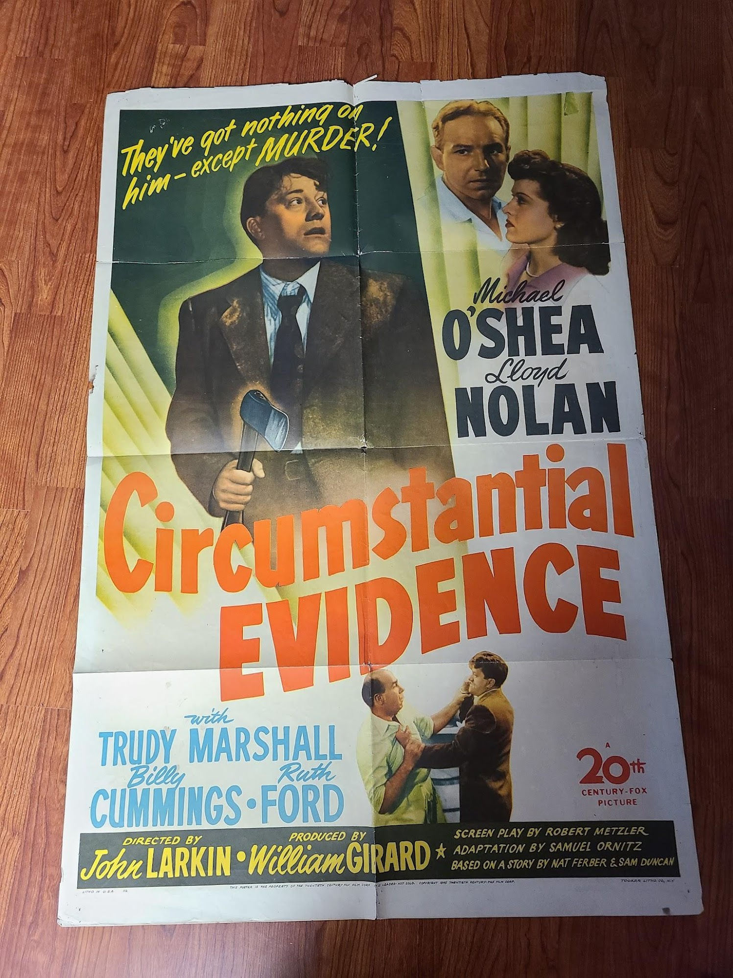 Circumstantial Evidence 1945 1 Sheets/US