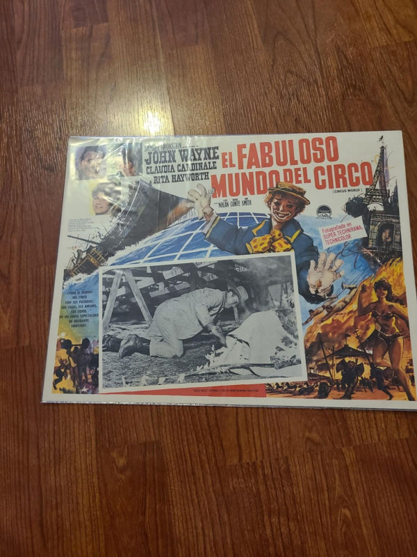 Circus World 1964 Mexican Lobby Cards