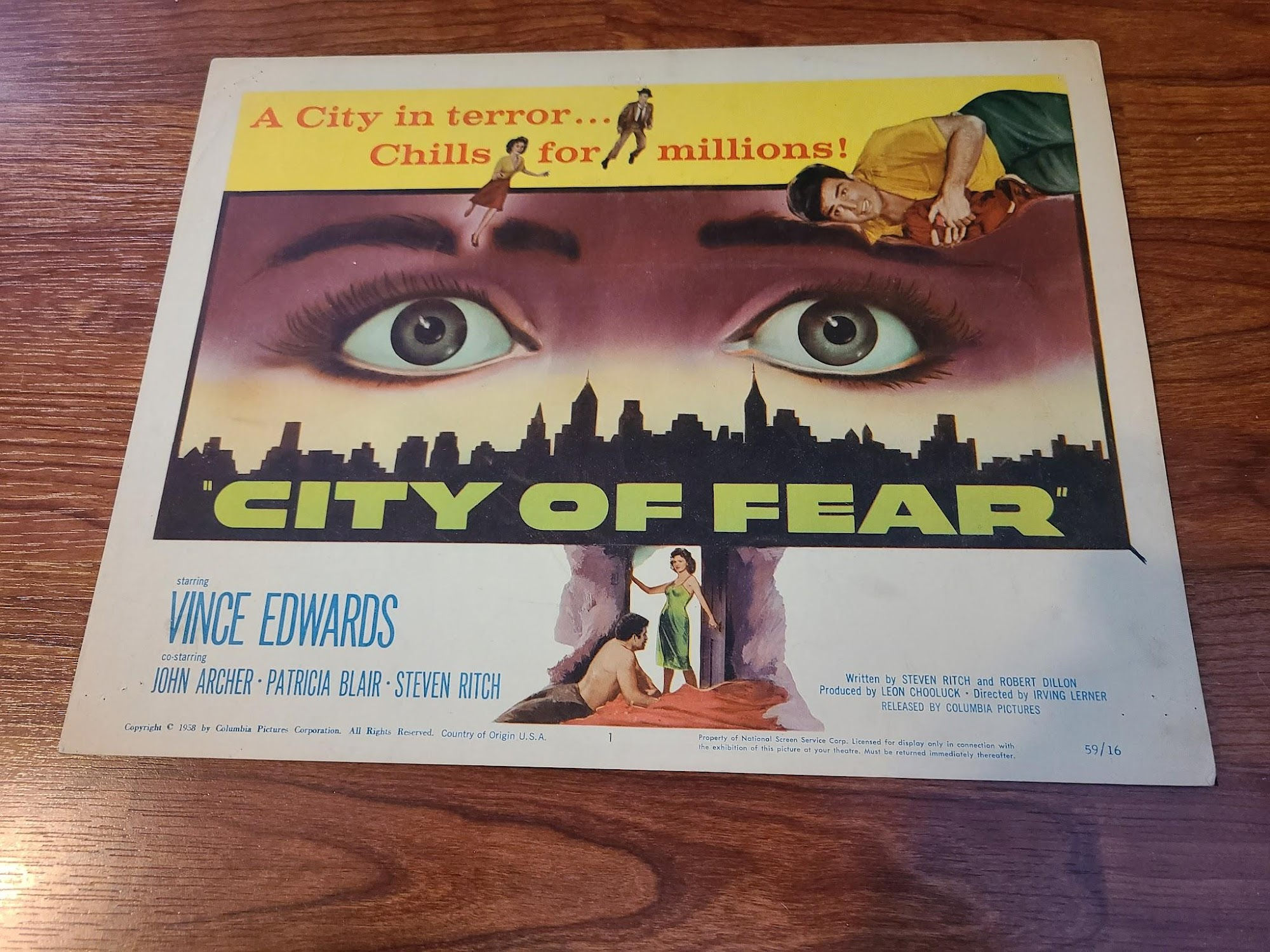 City Of Fear 1959 Title Cards