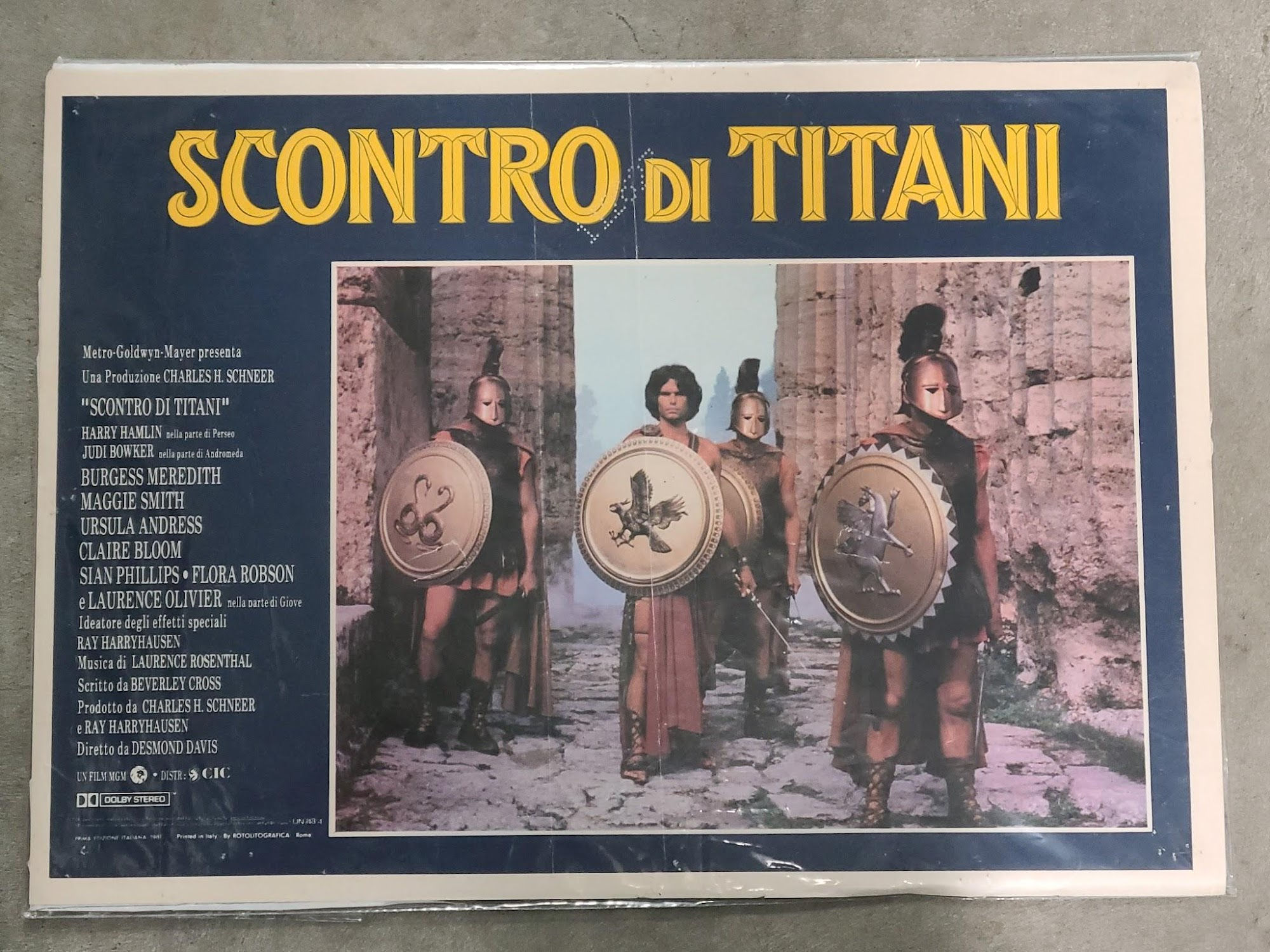 Clash Of The Titans 1981 Italian Cards
